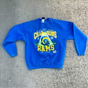 Los Angeles Rams blue crewneck sweatshirt size Xl